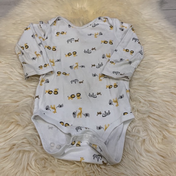 Geoege, Child of Mine & Old Navy Long-Sleeve Bundle in White/Blue/Teal 12-18M - Picture 2 of 12